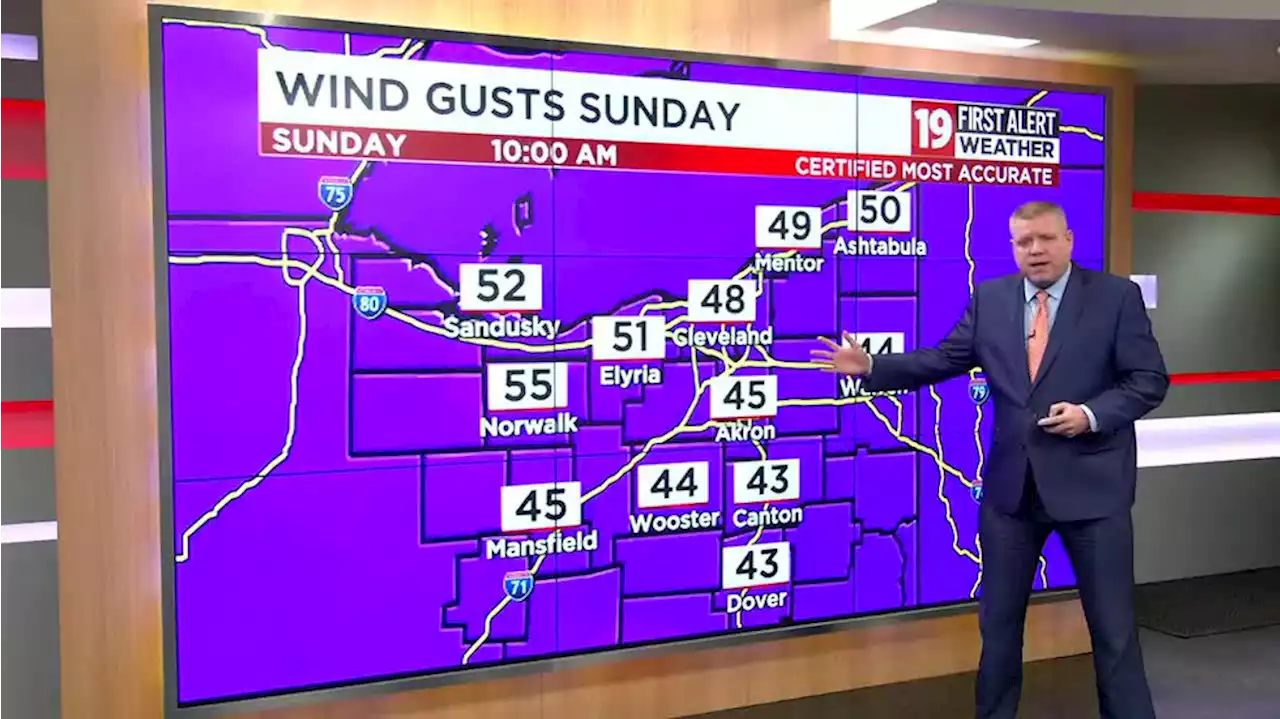 19 First Alert Weather: Power outages possible Sunday due to strong winds