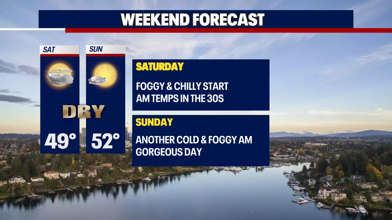 Seattle weather: Warm weekend ahead after dreary week