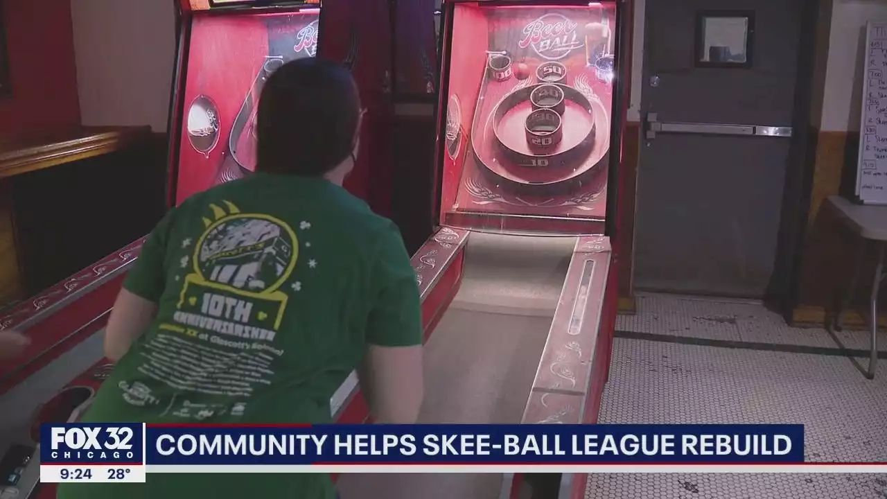 Rare Skee-Ball machines burn in fire, but Chicago community comes together to keep league going