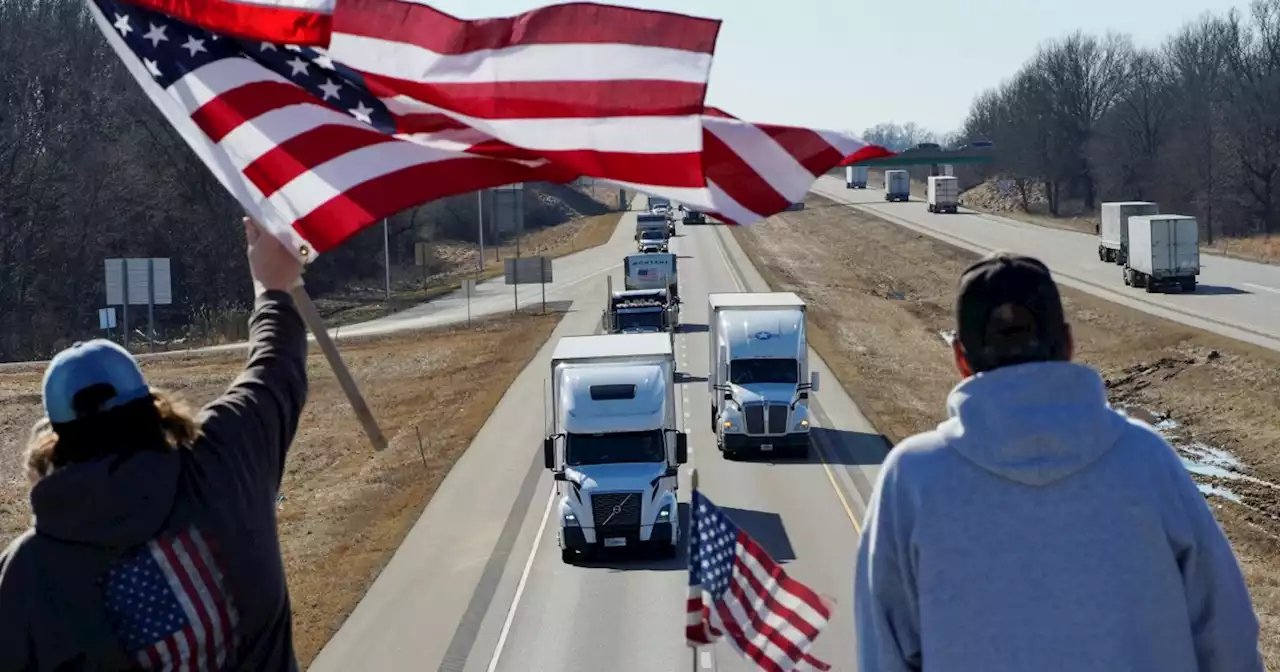 On eve of D.C. arrival, 'Freedom Convoy' picks up more cars — and anti-Ukraine talking points