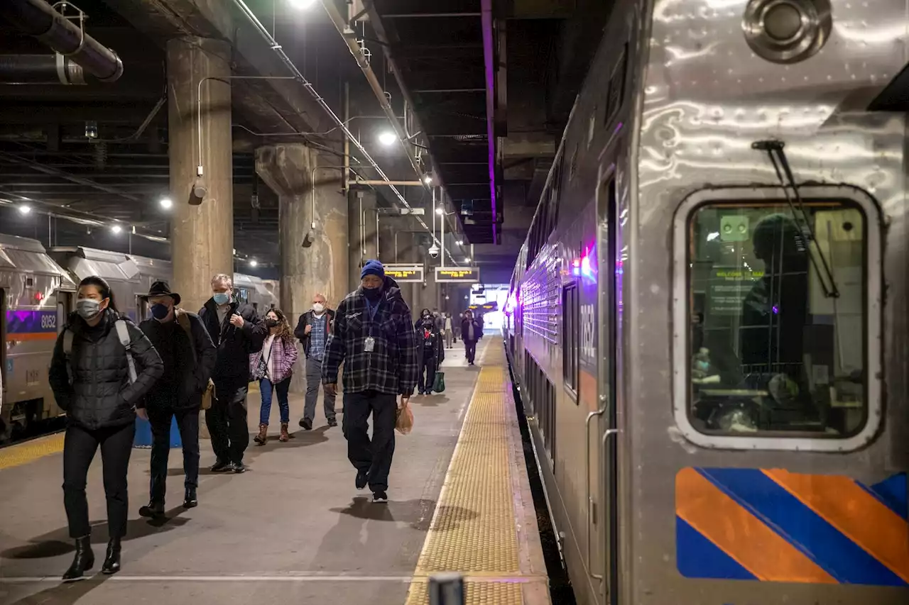 As workers make fewer office trips, commuter rail systems struggle to fill empty seats