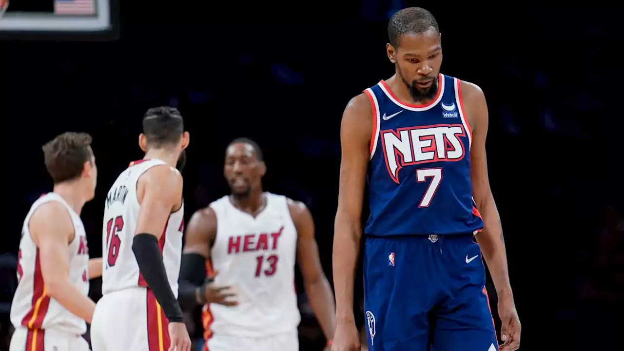 Kevin Durant returns from knee injury, but struggling Nets lose again to Heat