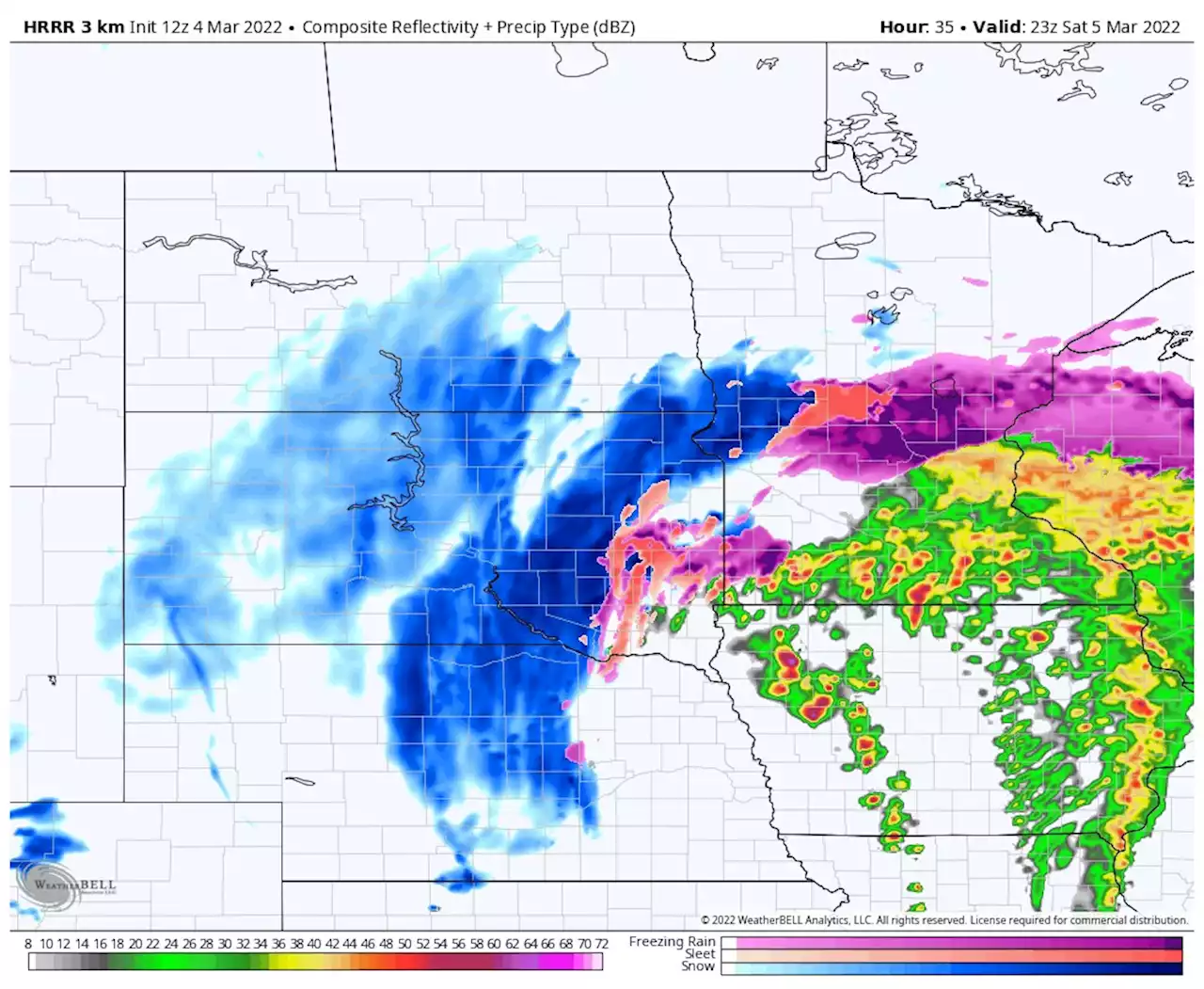 Severe storms and snow to target Plains, Upper Midwest on Saturday