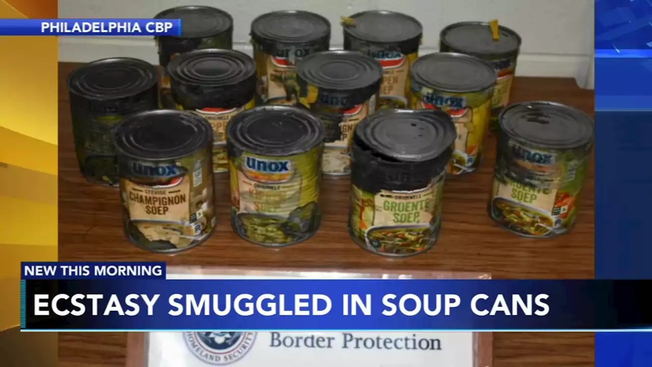 Customs and Border Protection officers in Pennsylvania find soup cans, cakes filled with drugs