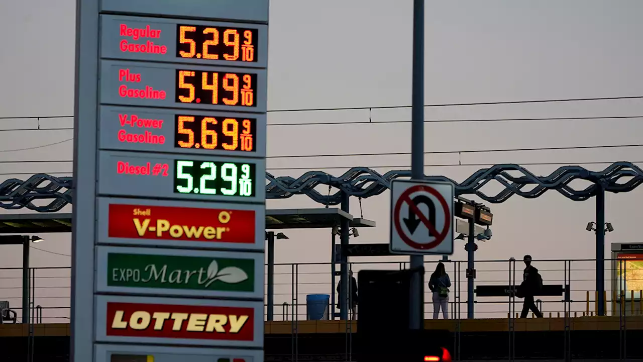 Regular gas prices in California exceed $5 a gallon for 1st time ever