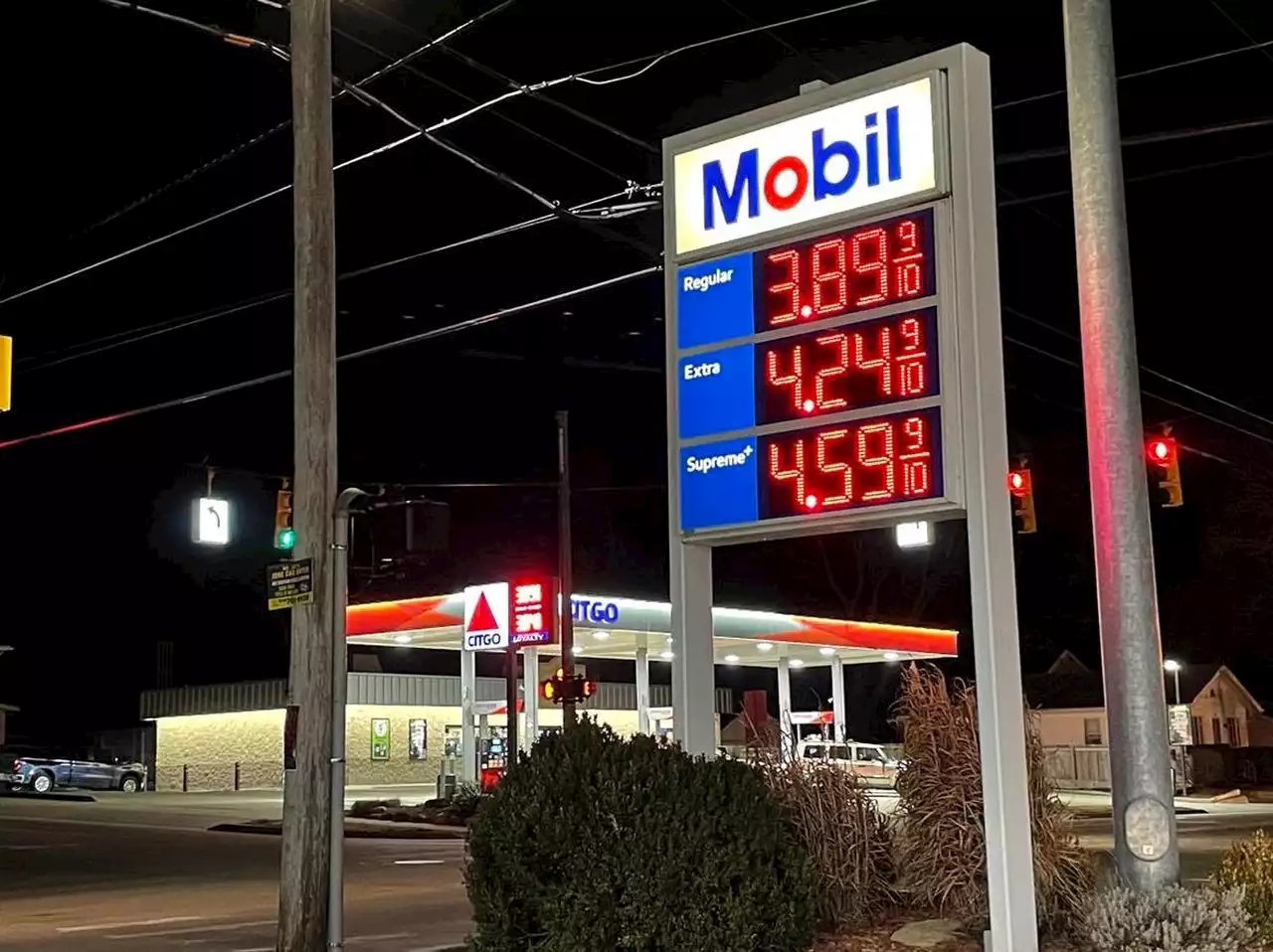 When did gas prices last top $4 per gallon?