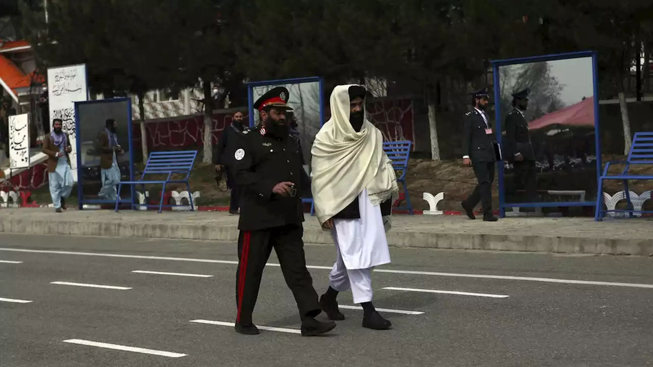 Taliban official wanted by U.S. makes rare public appearance