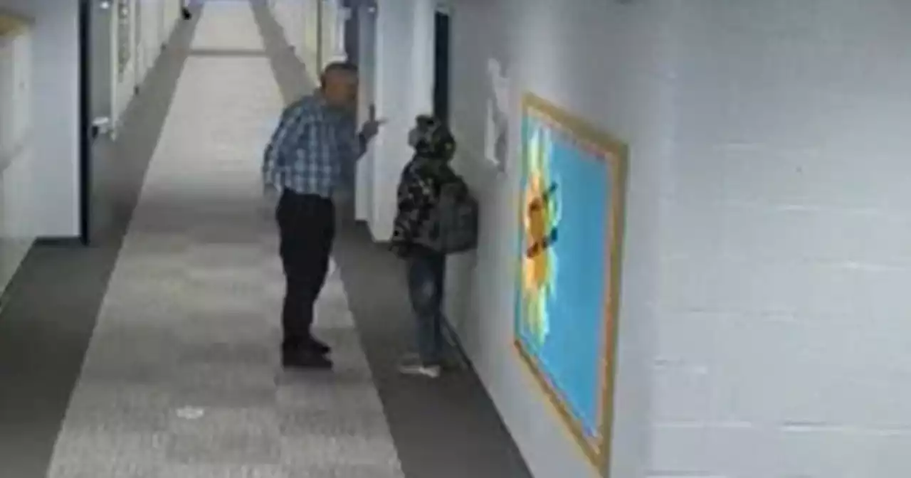 Indiana teacher arrested after video shows him slapping student in hallway