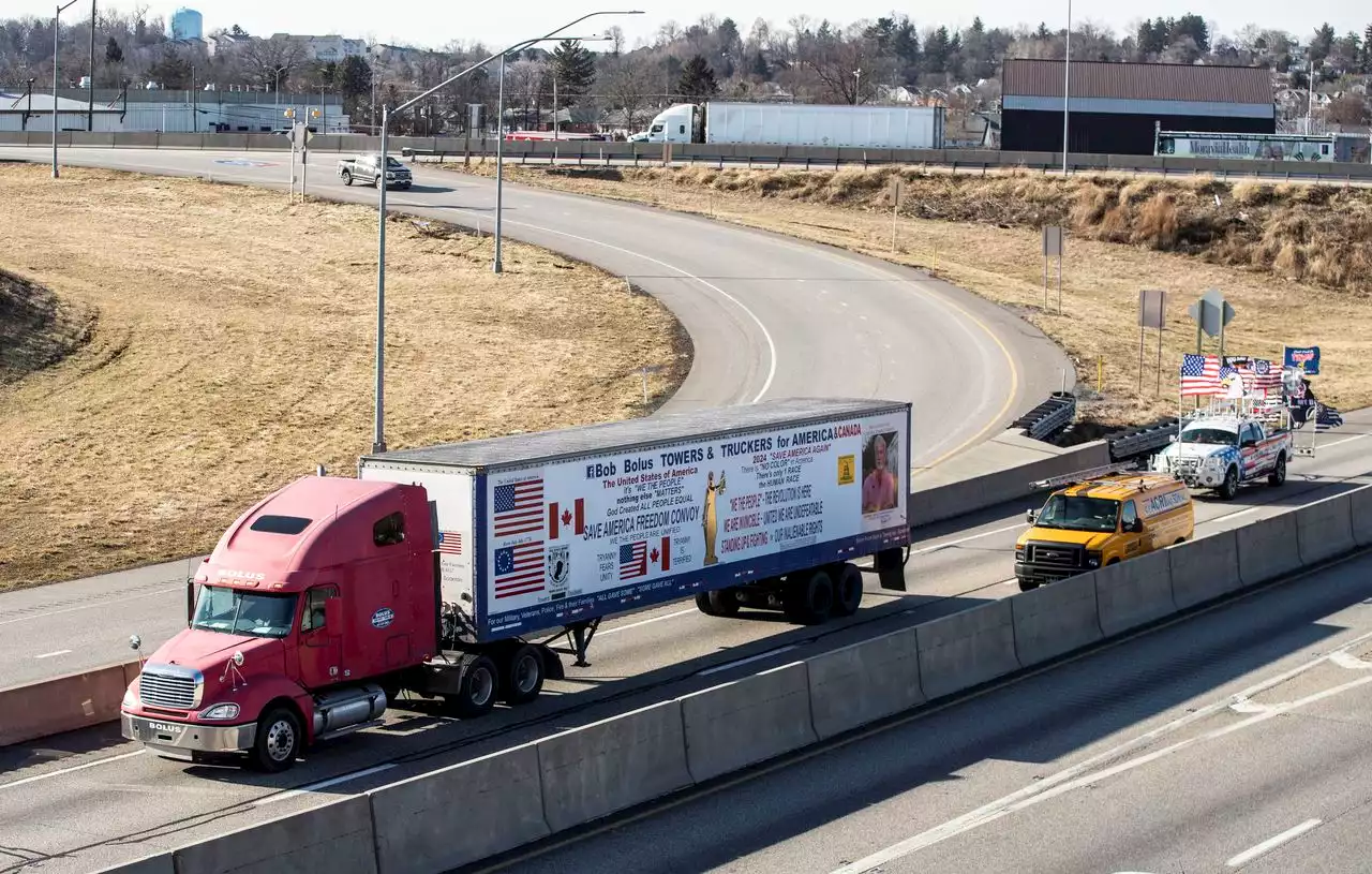 Trucker convoys continue trek toward Washington, D.C., to protest government mandates