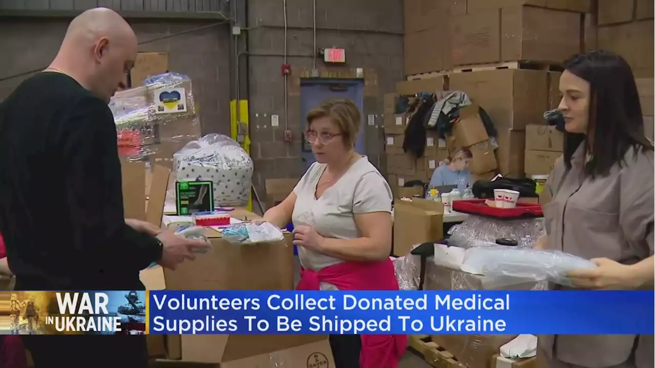 Bensenville Volunteers Collect Donated Medical Supplies To Be Shipped To Ukraine