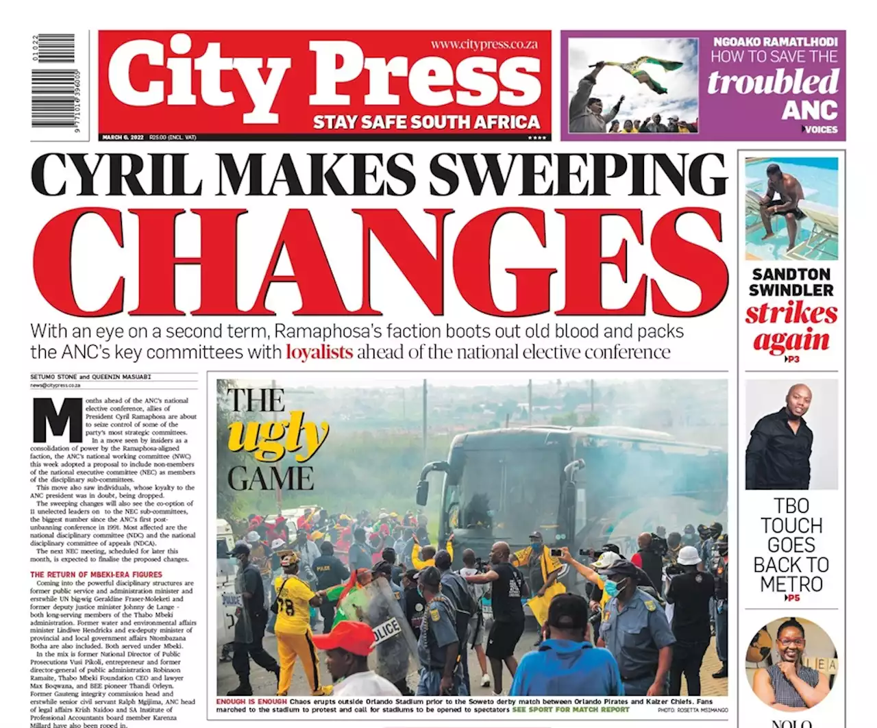 What’s in City Press: Cyril makes sweeping changes | Murky intelligence front company nets R18m a year | ‘Sandton Swindler’ strikes again | Citypress