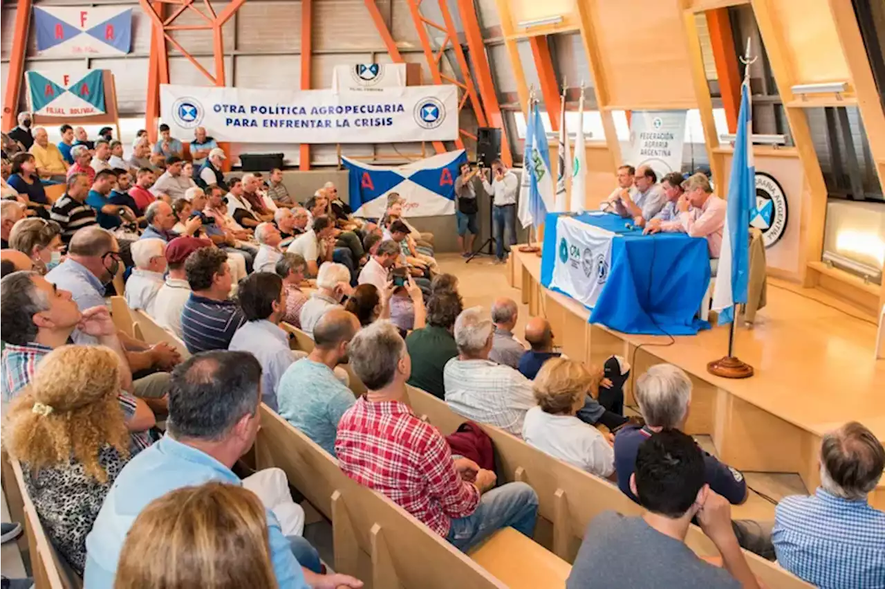 La Mesa de Enlace buscará apoyo de los gobernadores para sus reclamos y reactiva asambleas