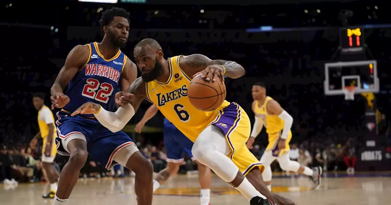 LeBron James scores 56 points, his most as a Laker, as L.A. beats Golden State