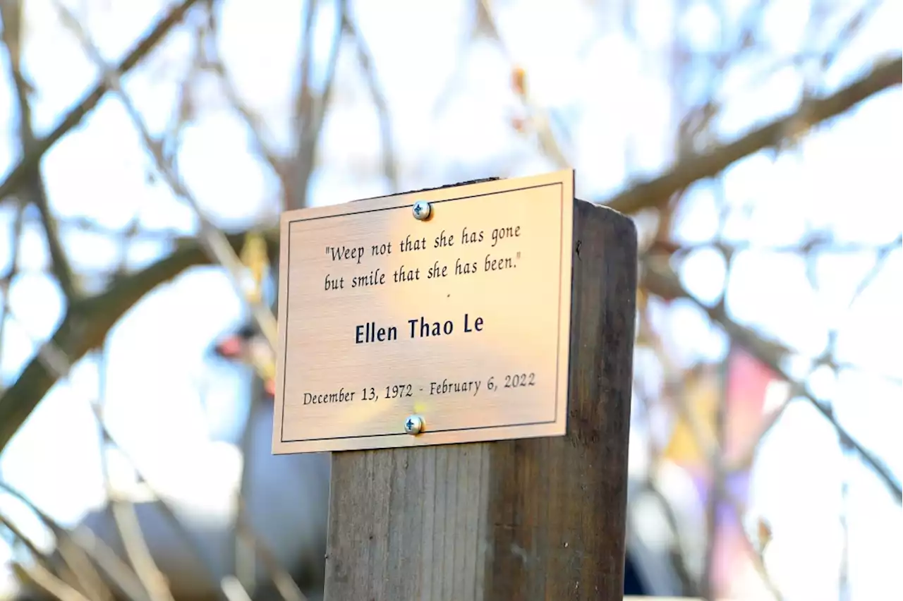 After beloved cyclist dies in Santa Clara County, volunteer and cycling group plant tree in honor of her life