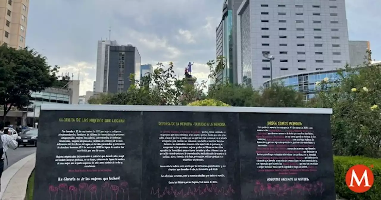 Instalan Jardín de la Memoria en Glorieta de las mujeres que luchan