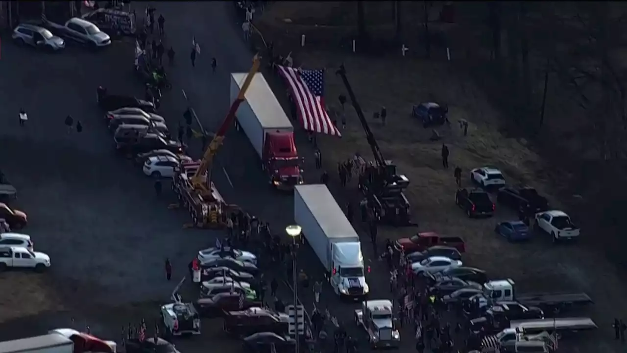 Truck Convoy Gathers in Maryland With Plans to Protest in DC Area