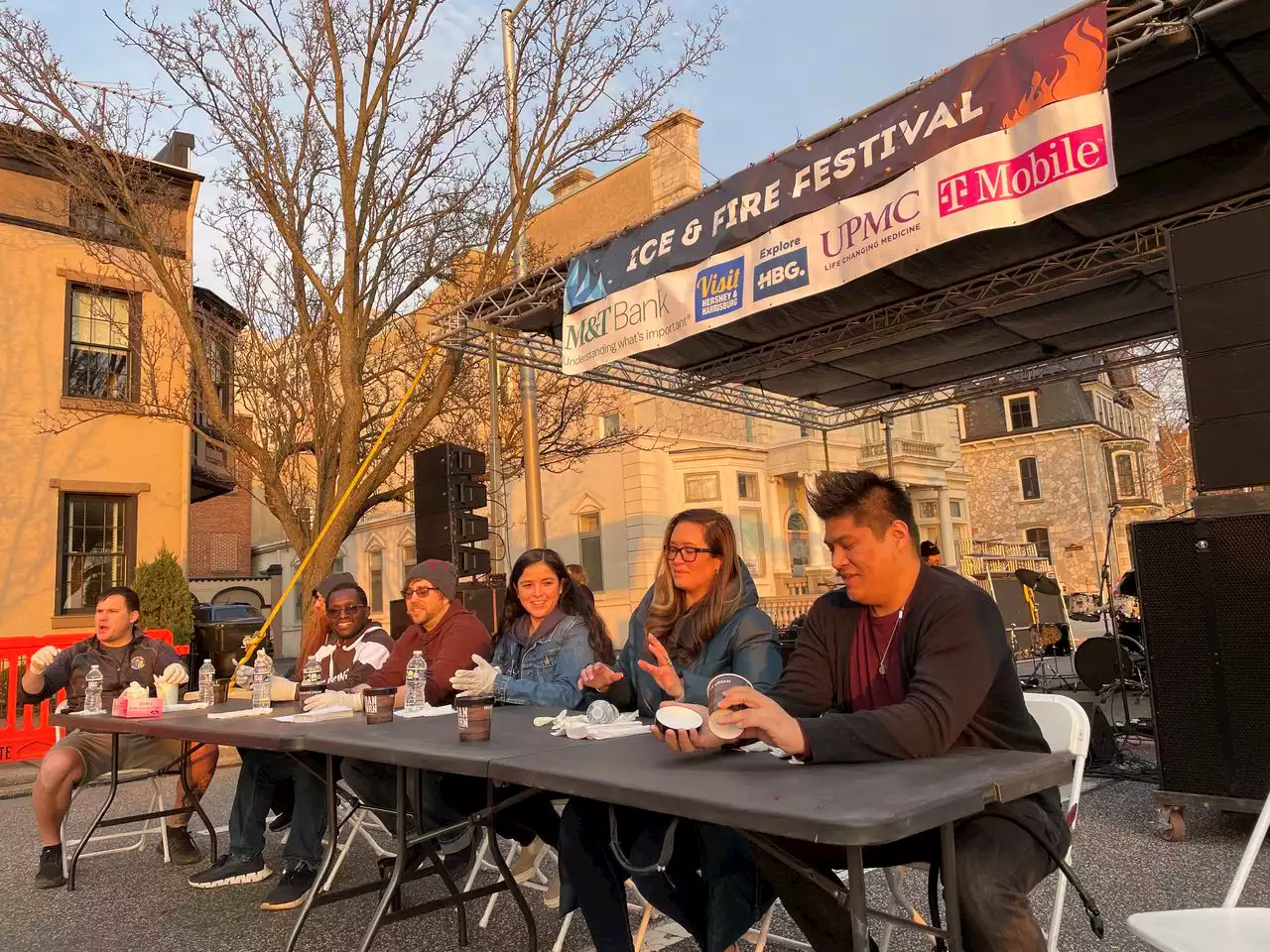 Chili-pepper ice-cream eating contest heats up Harrisburg’s Fire and Ice Festival