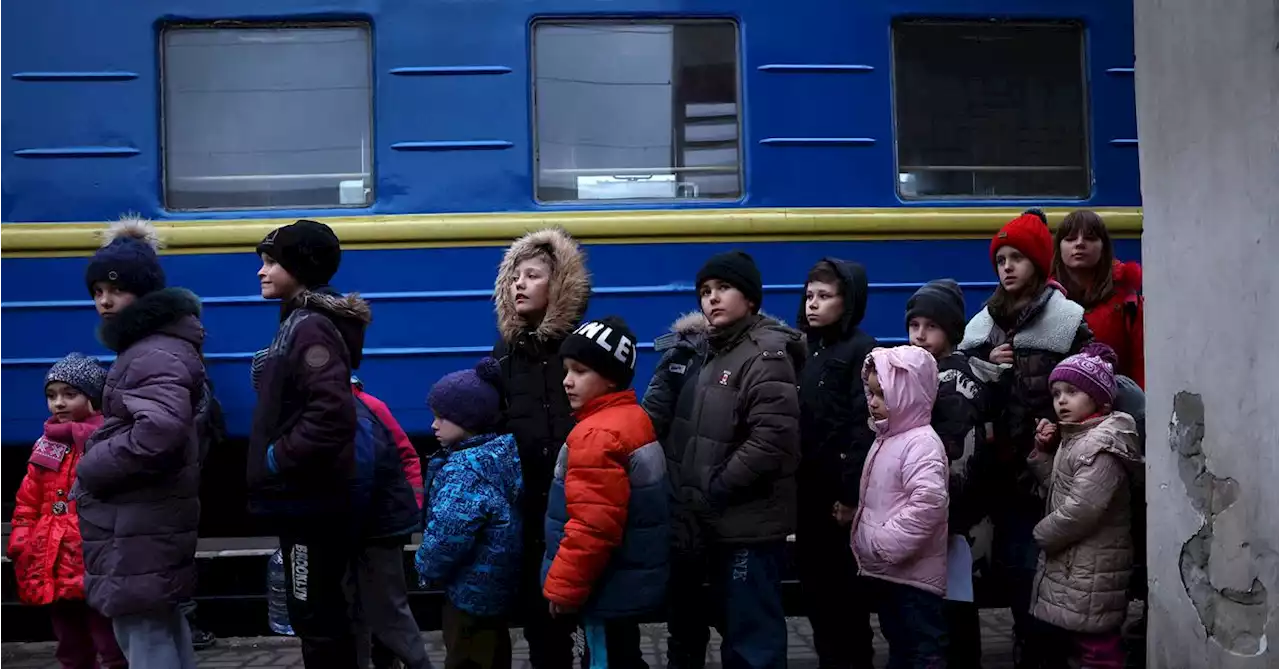 'They're so young': Residents of Ukrainian orphanage flee to safety