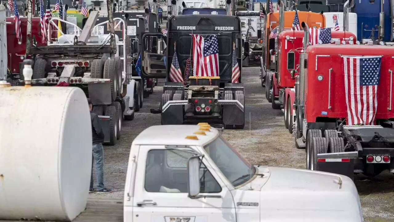 'People's Convoy' protesting COVID-19 restrictions meets near Washington DC