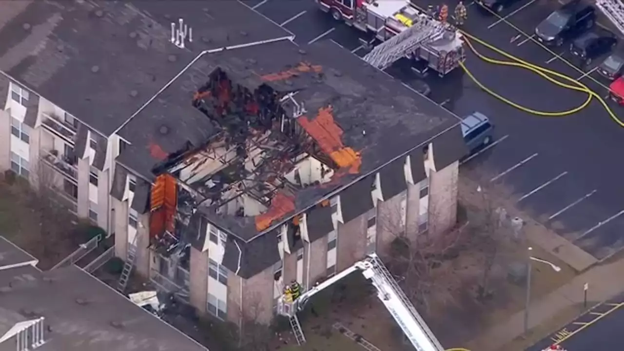 1st responders catch baby tossed from burning apartment complex in NJ