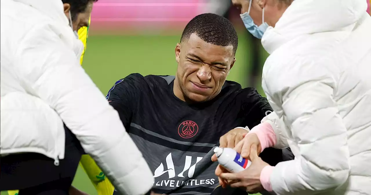 Mbappé podría no jugar ante el Real Madrid