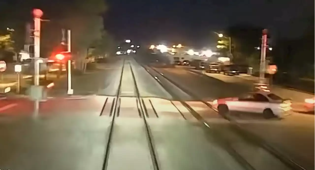 Miami Train Slams Into Honda Civic Speeding Through Crossing, Splits It In Half | Carscoops