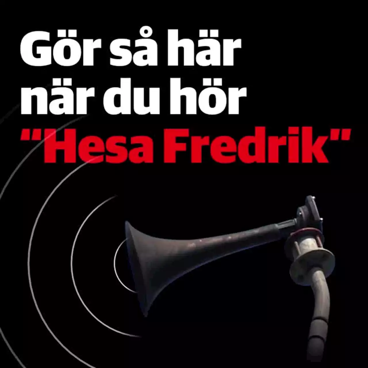 MSB påminner: ”Hesa Fredrik” testas på måndagen