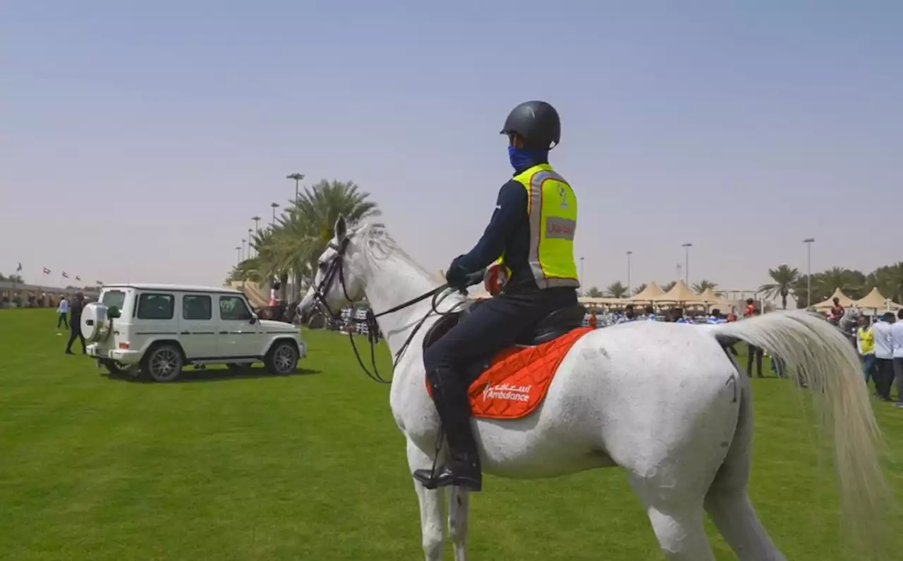 مسعف خيال لتأمين سباقات الفروسية في دبي