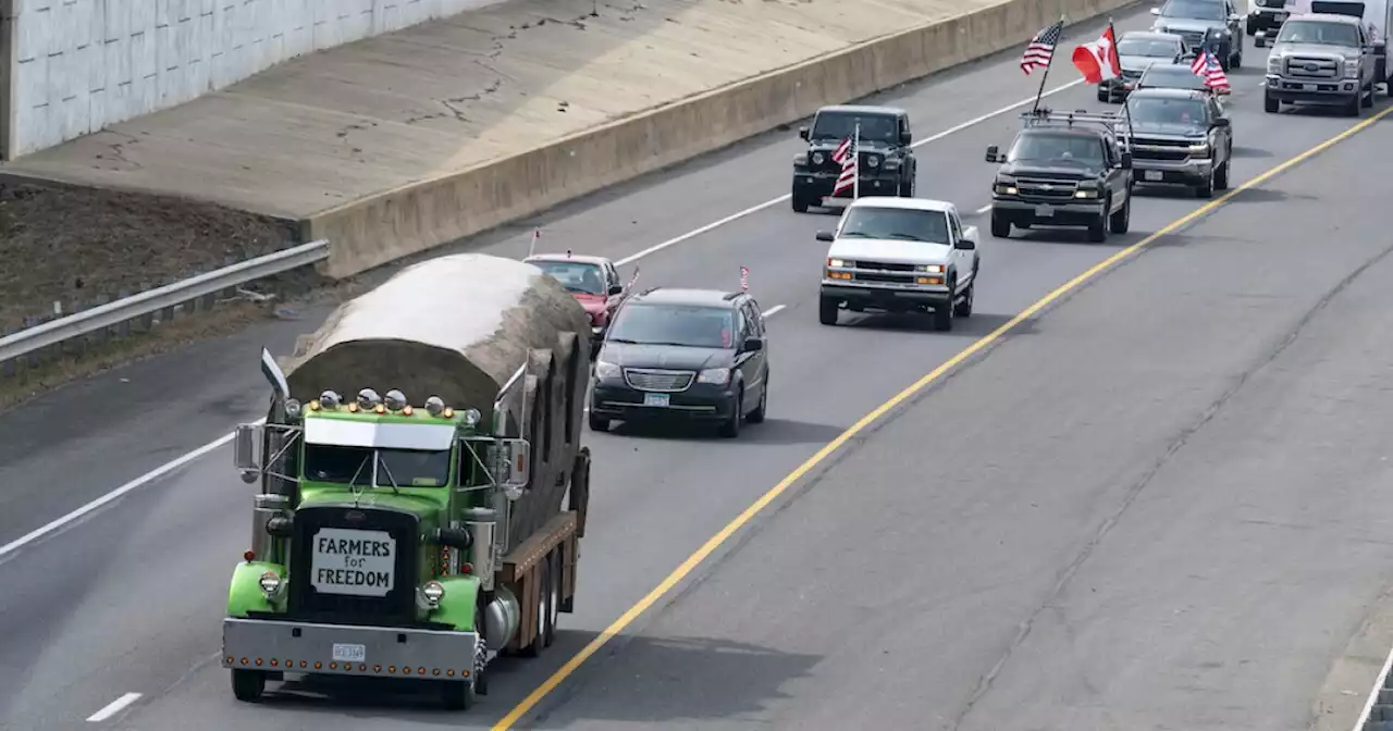 Truckers will again try to slow traffic in DC on Monday to protest vaccine mandates