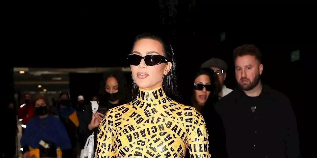 Kim Kardashian and Balenciaga Made Yellow Caution Tape High Fashion