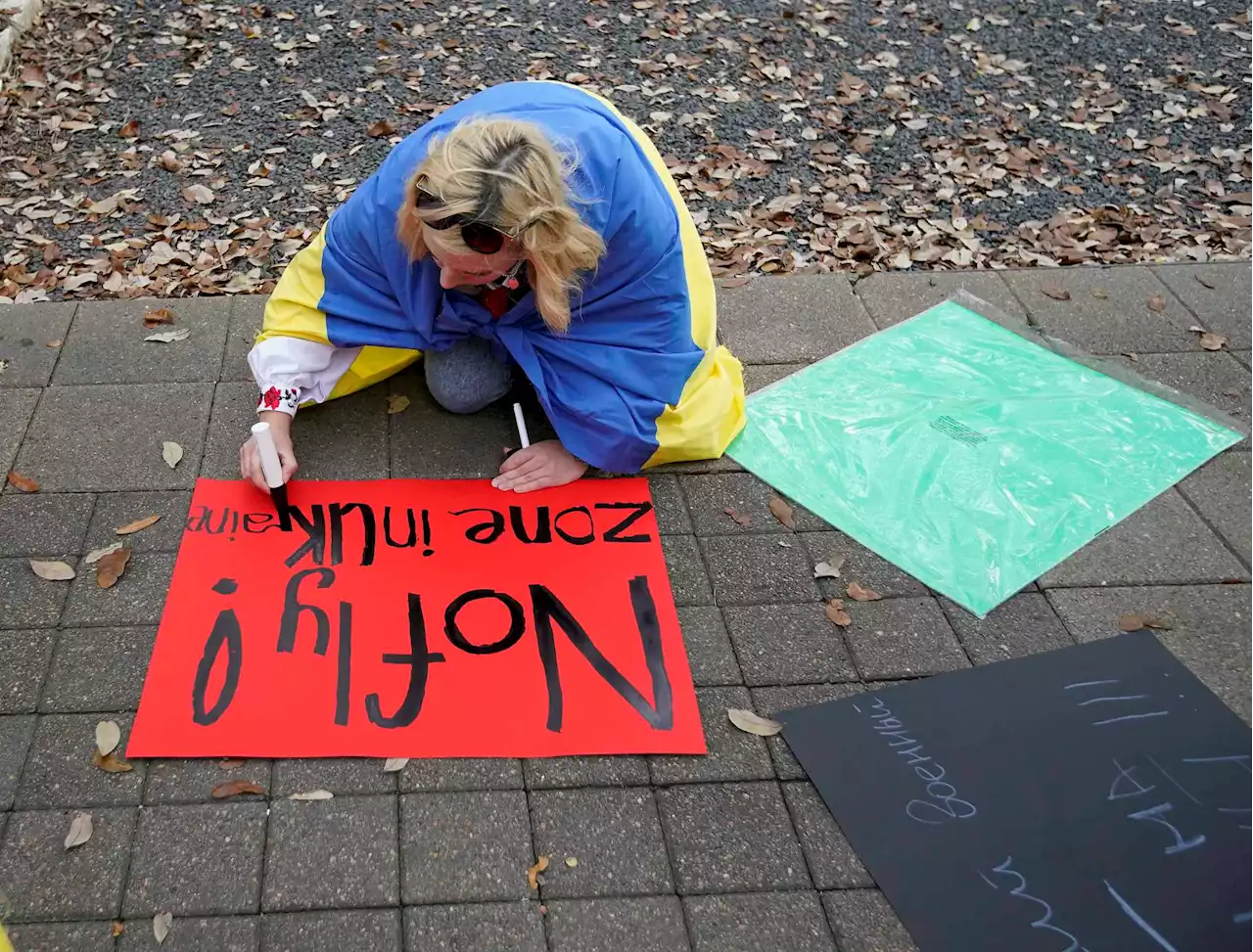 Hundreds in Houston gather to call for no-fly zone over Ukraine