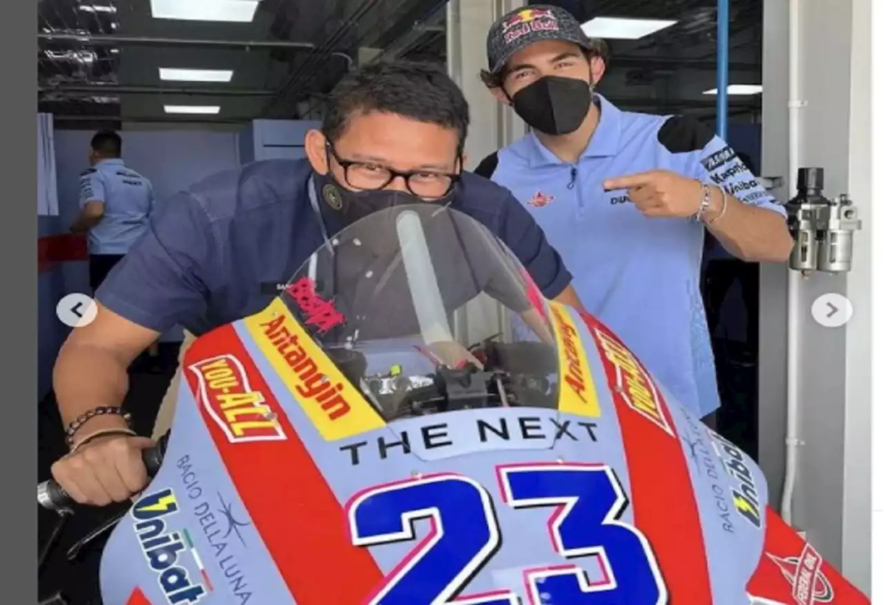 Enea Bastianini Juara di MotoGP Qatar, Sandiaga: Rayakan di Lombok, Saya Ingin Kirim Makanan