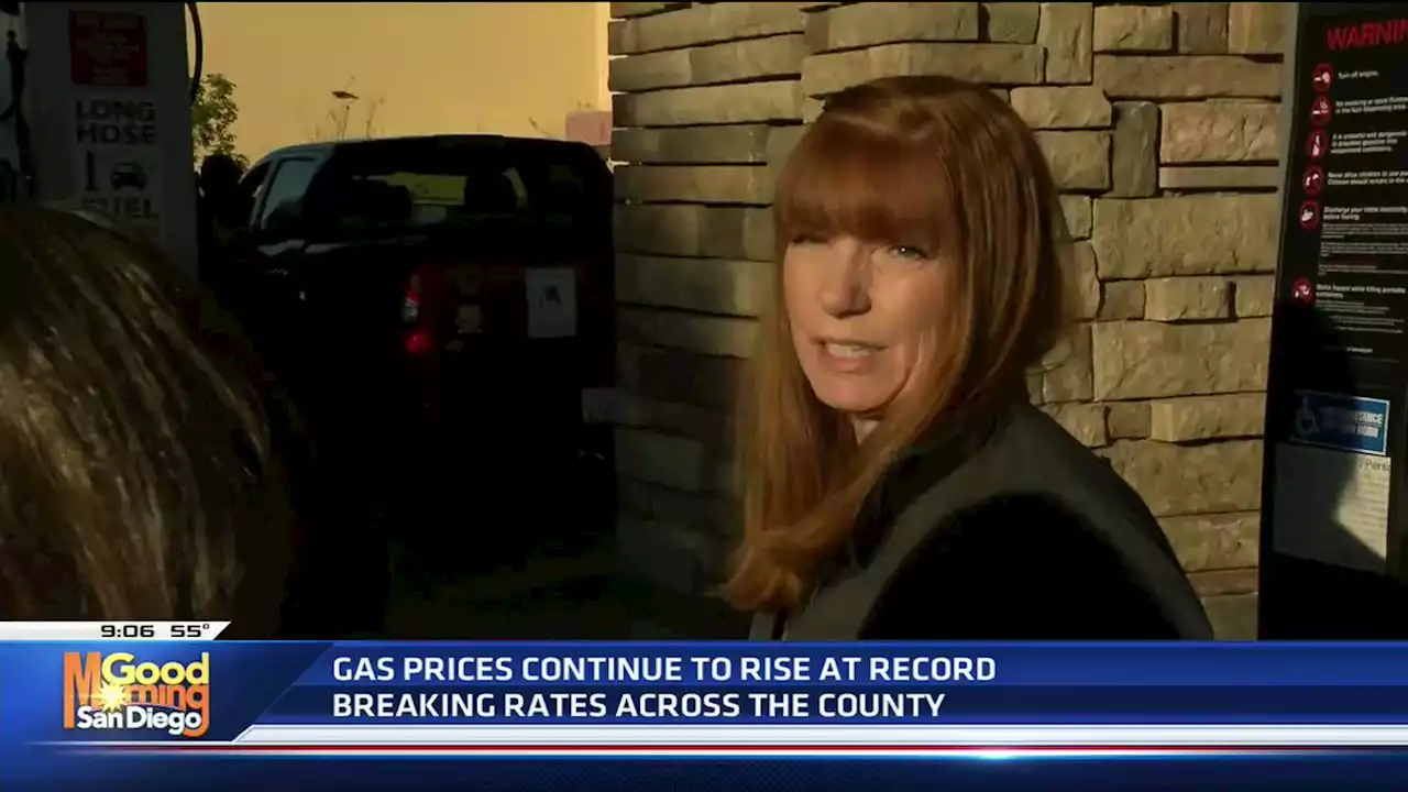 The average price of a gallon of regular gas in San Diego is now more than $5 -