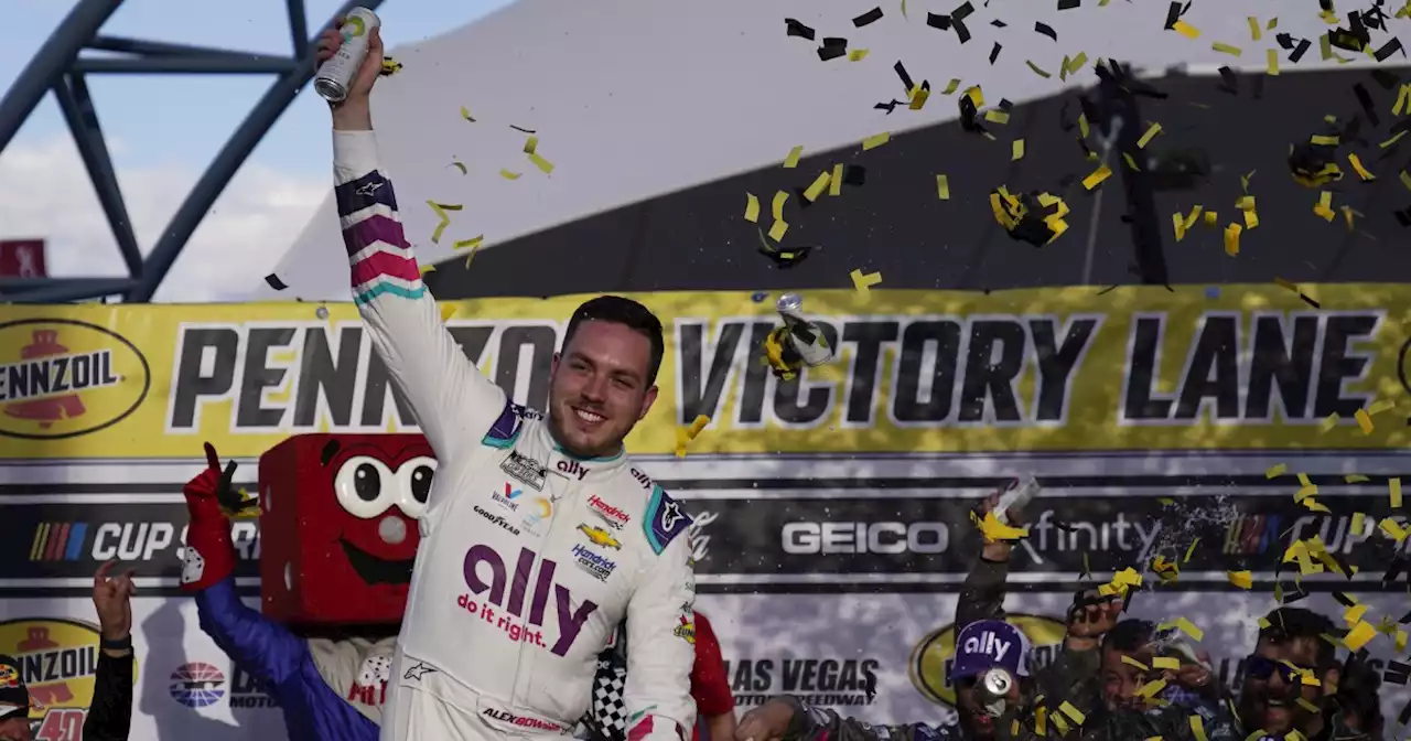 Alex Bowman tops Kyle Larson in overtime for NASCAR win in Las Vegas