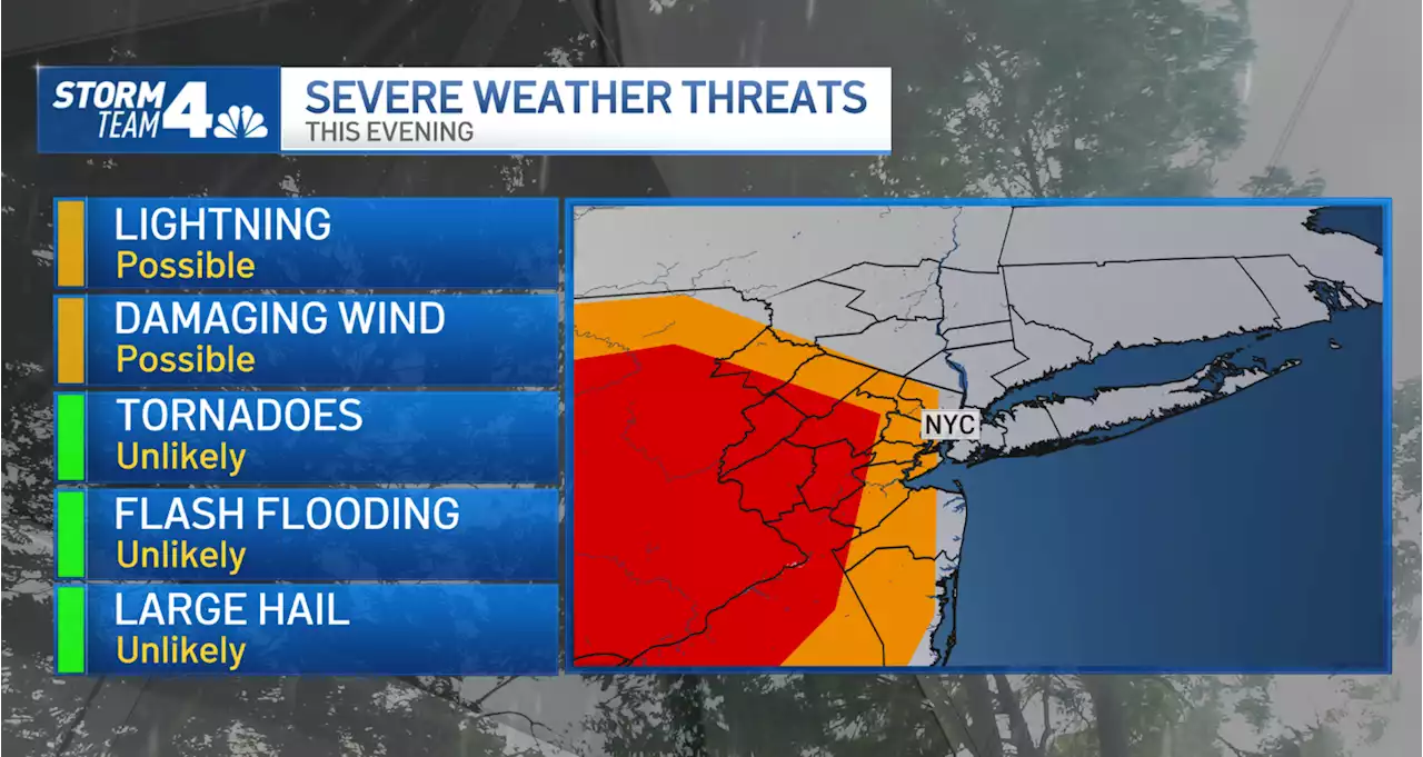 Thunderstorms, 60 MPH Wind Gusts Threaten Tri-State Monday as Temps Soar to 70s