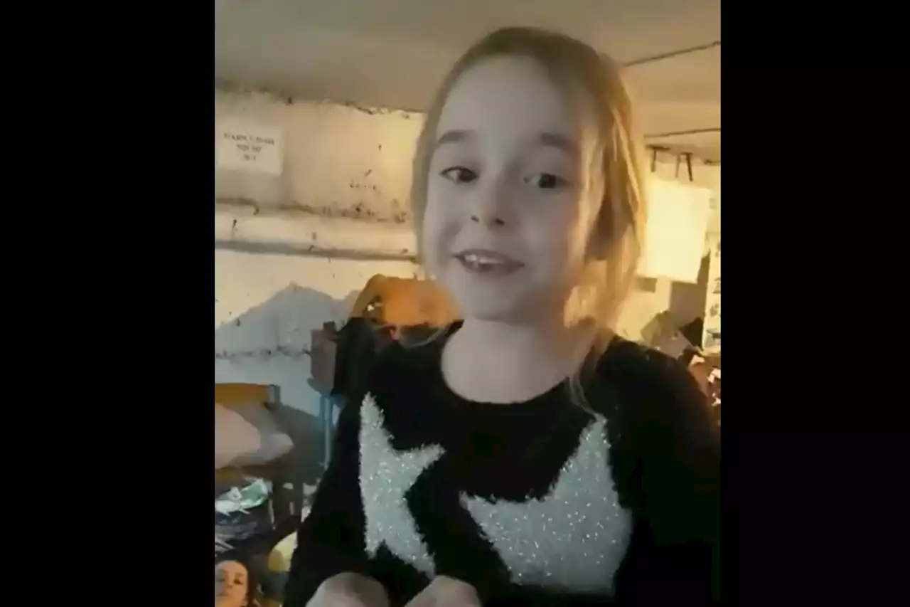 Video of Ukrainian girl singing 'Let it go' inside bomb shelter goes viral