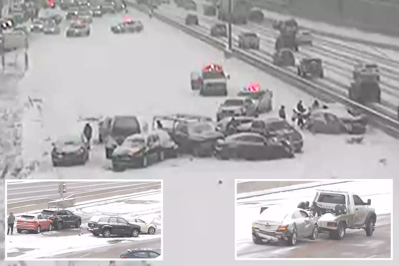 Fifty vehicles pile up after I-25 accident in Denver