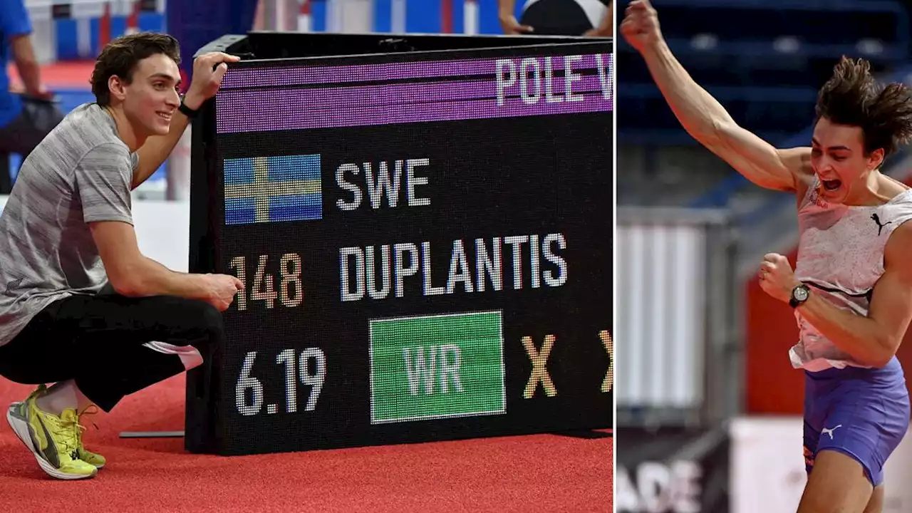Friidrott: Nytt världsrekord av Armand Duplantis – klarar 6,19
