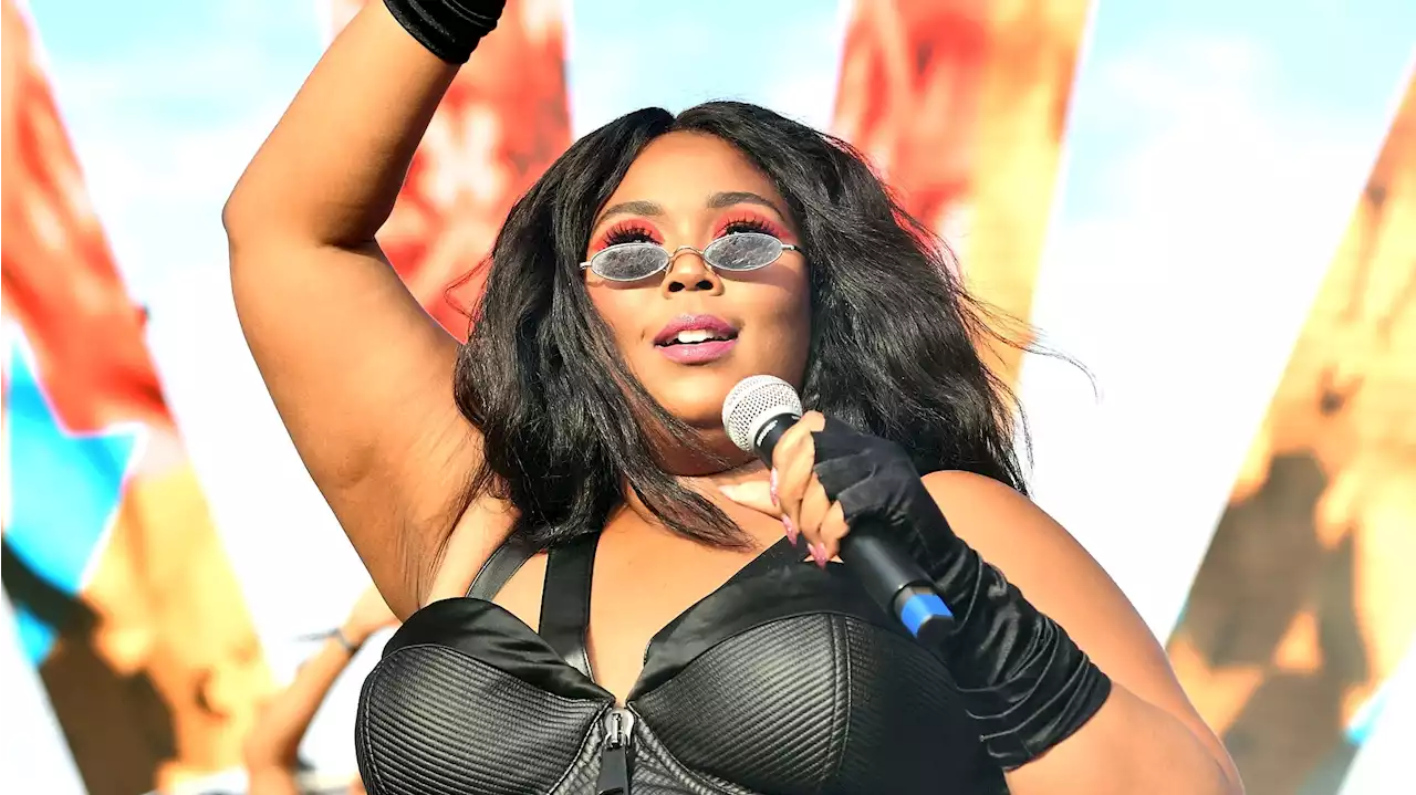 Lizzo Wore Footballs as Bra Cups to the Super Bowl