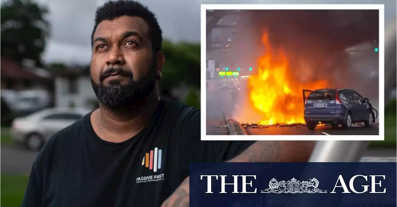 ‘It was insane’: Man who rescued driver from Harbour Bridge crash describes inferno