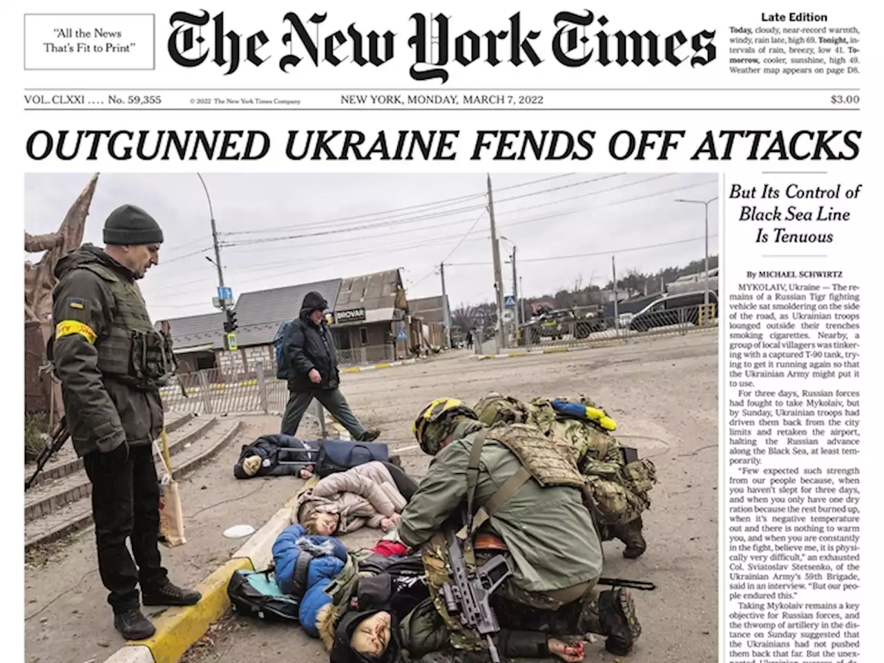 NYT photographer captures chilling image of 4 Ukrainian civilians killed by Russian strike