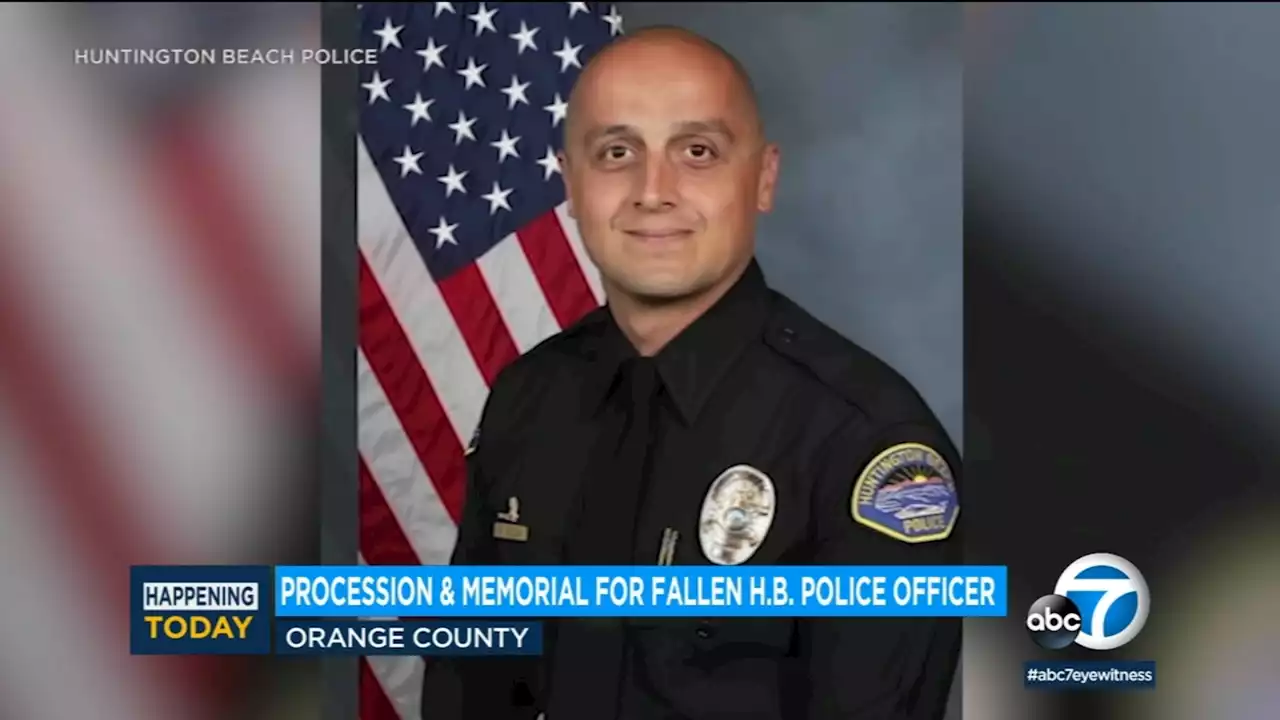 WATCH TODAY: Procession, memorial service for Huntington Beach officer killed in helicopter crash