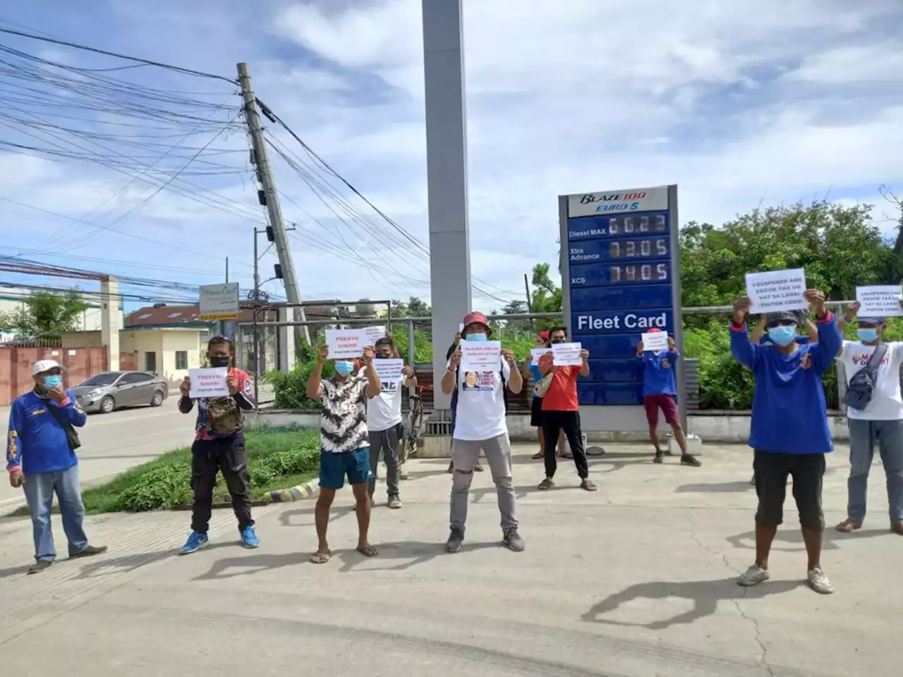 PISTON-Cebu, other transport groups protest series of oil price hikes