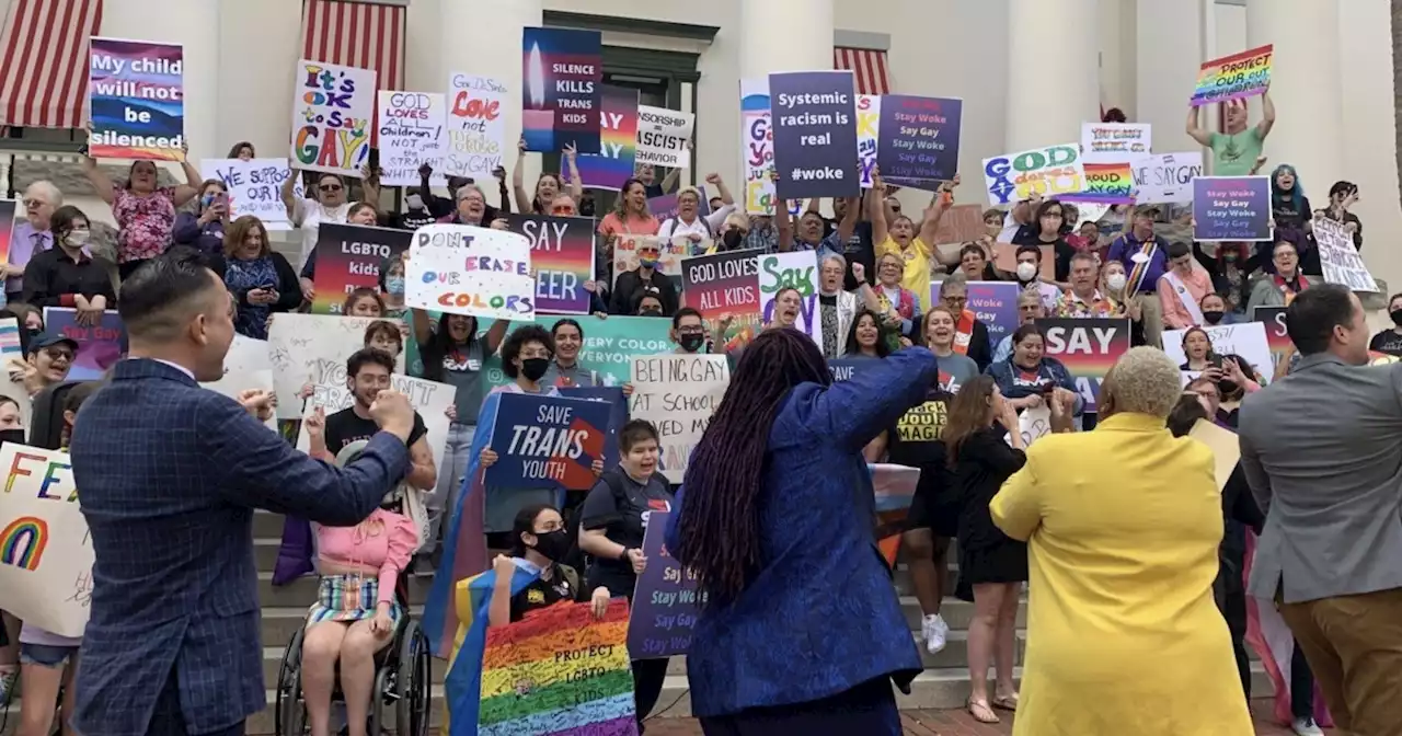 Students Rally Against 'Don't Say Gay' Bill at Florida Capitol