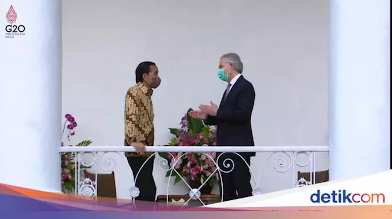 Jokowi Bertemu Eks PM Inggris Tony Blair, Bahas Digitalisasi di IKN