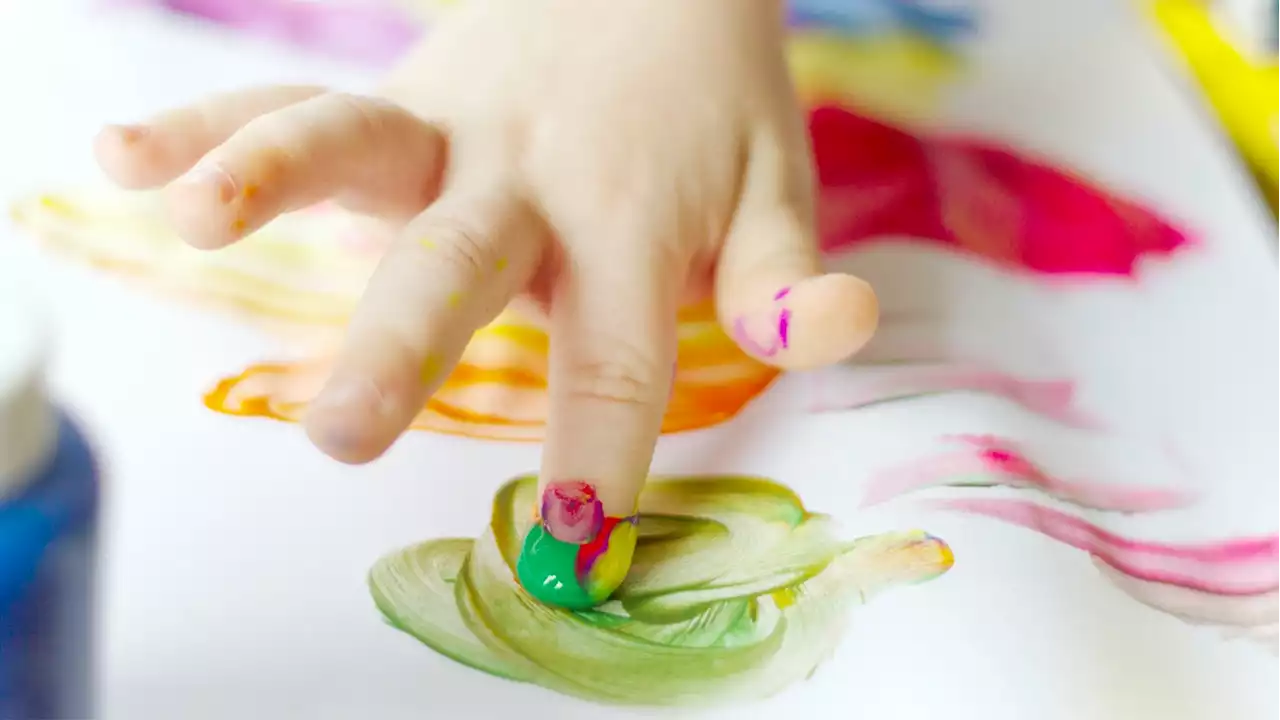 Easy DIY edible paint for babies