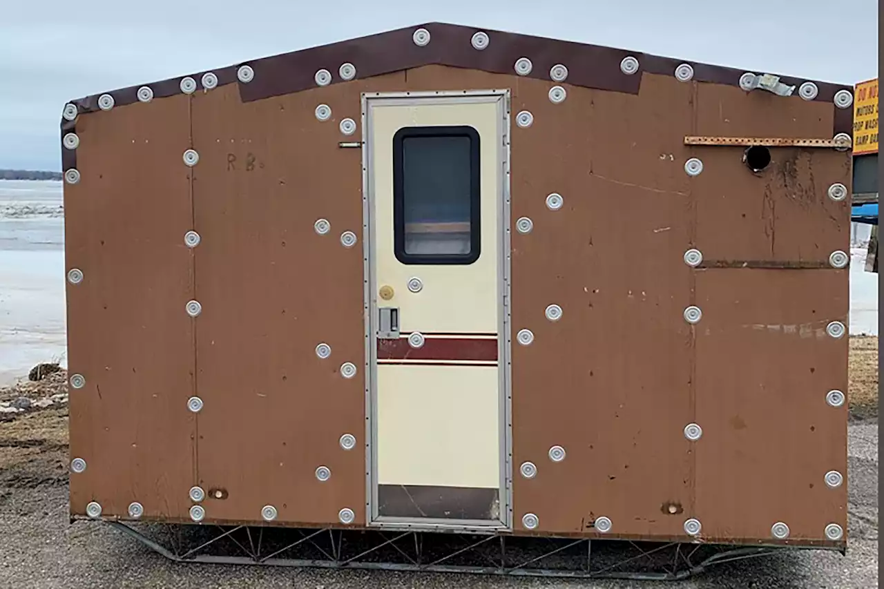 Ice-Fishing Shanty Blown Across Michigan Bay; Anglers Safe