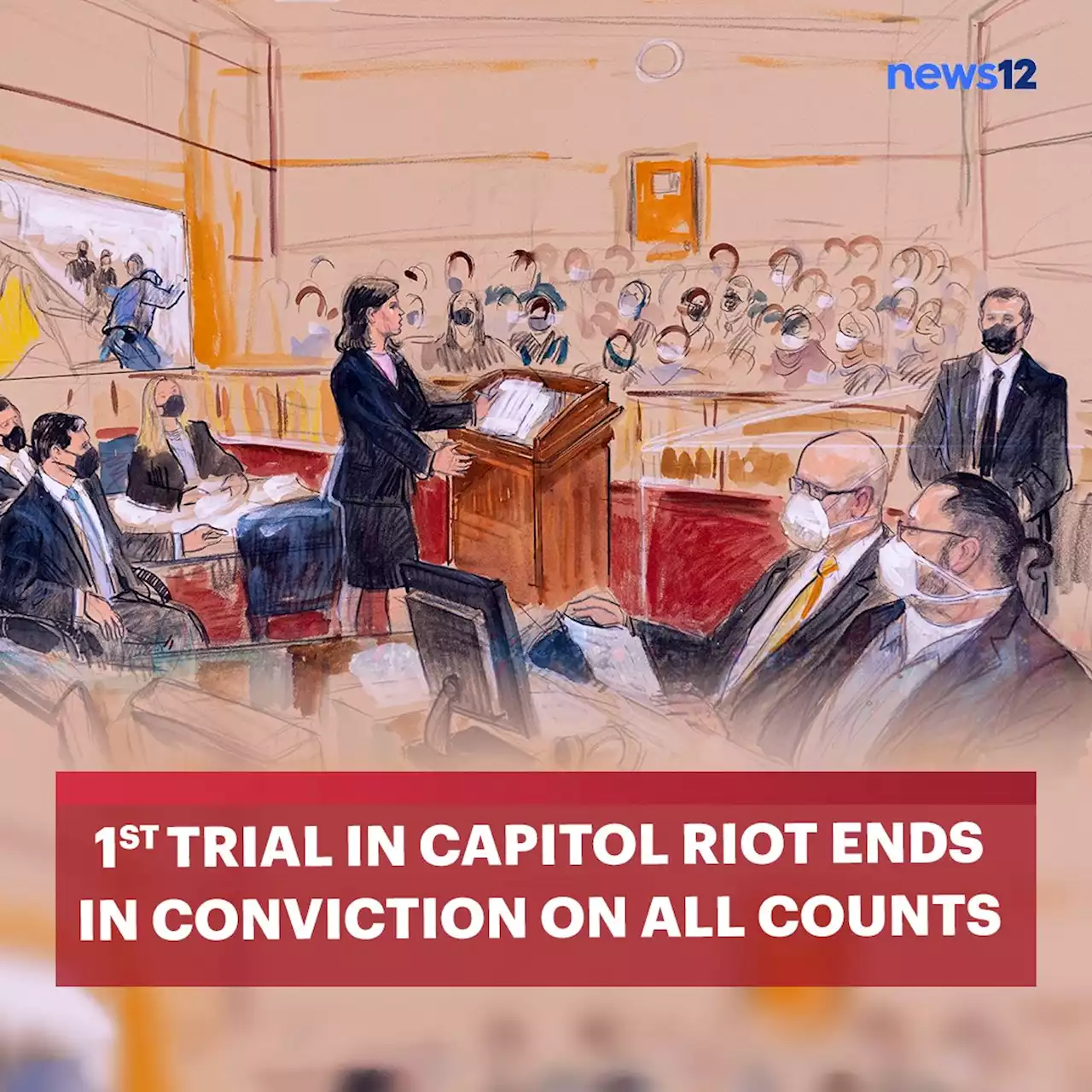 1st trial in Capitol riot ends in conviction on all counts