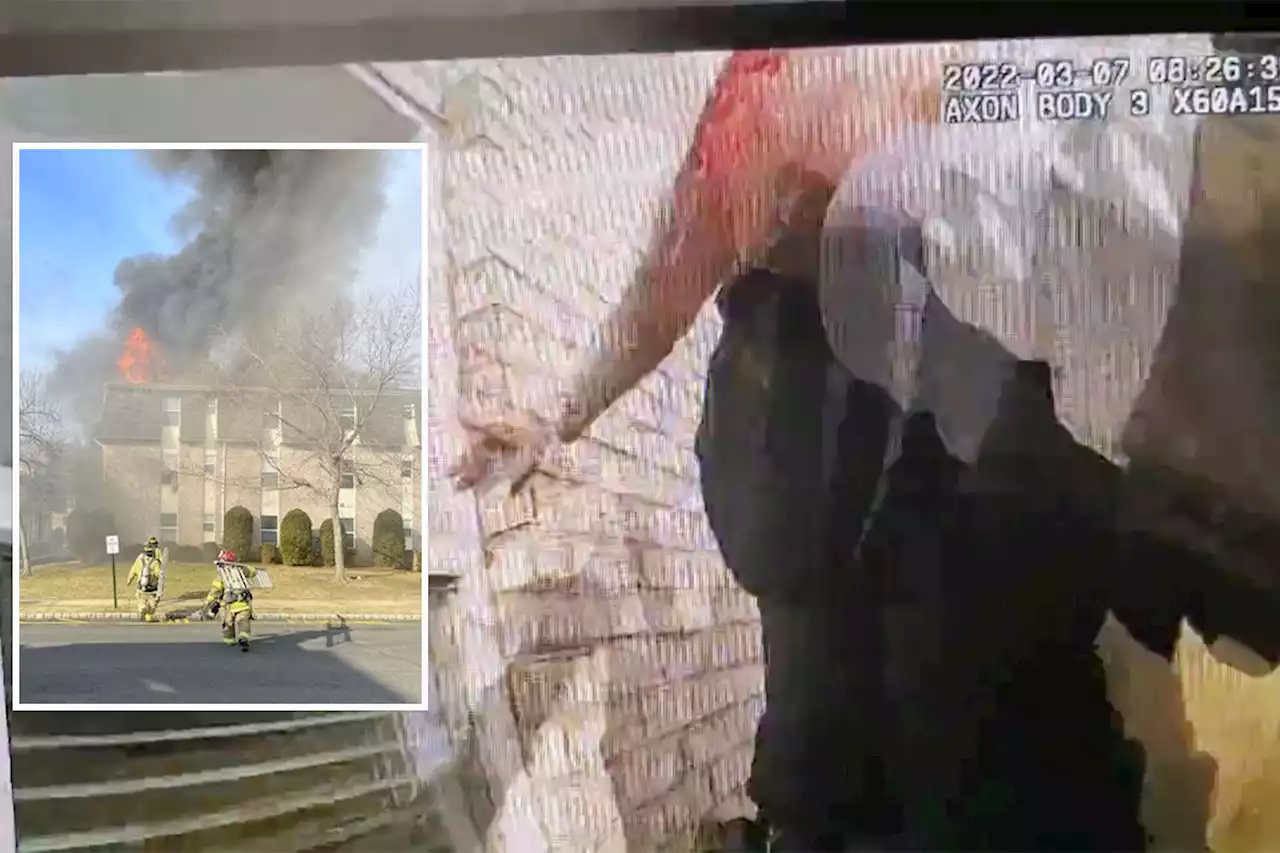 Baby tossed from window of burning home dramatically caught by first responders