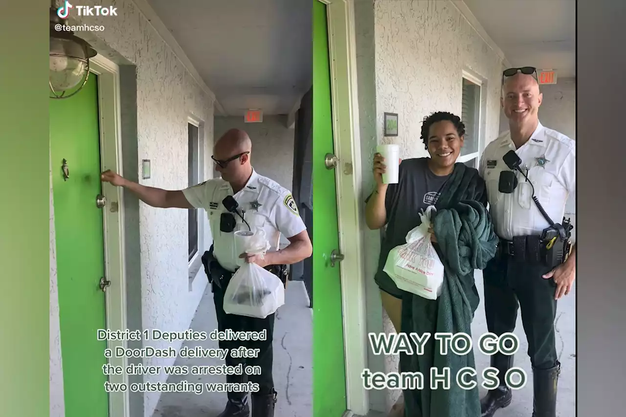 I ordered from DoorDash and a cop delivered my order